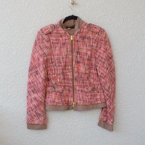BCBG Tweed Bomber Jacket